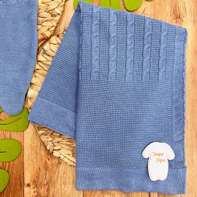  Saída de Maternidade Colors - Davi - Azul Jeans